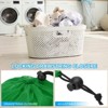 Unique Bargains Tear-Resistant Polyester Traveling Laundry Bag with Drawstring 2 Pcs - 4 of 4
