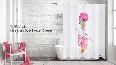 72x72 Riley Shower Curtain Blush Pink - Lush Décor : Target