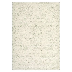 Vintage Washable Floral Print Living Room Rugs, Low Pile Non Slip Floor Carpet for Bedroom Dining Room - 1 of 4