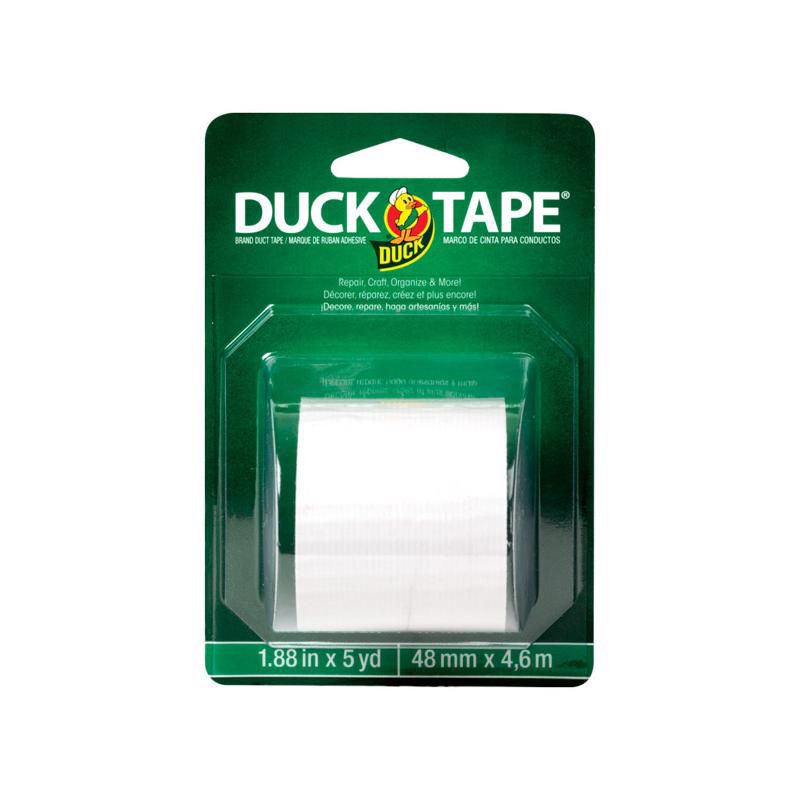 Duck 1.88 in. W X 5 yd L White Solid Duct Tape, 1 of 2