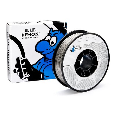 Blue Demon E71T11 0.03 Inch Diameter DCEN Carbon Steel Flux Core Gasless Shielded Welding Wire for F, H, V-Down, and OH Positions, 10 Pound Spool