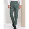 Lars Amadeus Men's Plaid Regular Fit Formal Business Dress Pants - 2 of 4