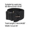 Allegra K Women's Wide Woven Waist Belts Braided Belts for Dress Chunky Buckle 23.62-35.43" - 3 of 4