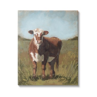Stupell Industries Cattle Vast Countryside Field Canvas Wall Art