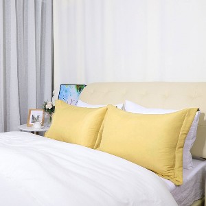 PiccoCasa Polyester Soft Brushed Microfiber Envelope Closure Pillowcases 2 Pcs - 1 of 4