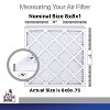 Filter King 8x8x1 Air Filter | 4-PACK | Carbon MERV 8 HVAC Pleated A/C Furnace Filters | MADE IN USA | Actual Size: 8 x 8 x .75" - 2 of 4