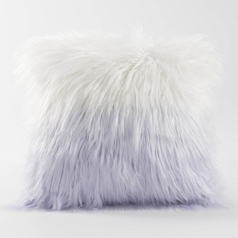 Light purple fluffy online pillow