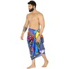 LA LEELA Men's Vacation Beachwear Lava Lava Sarongs Swimwear Cover Up Summer Long Holidays Wrap Vacation Pareo For Men One Size Multicolor, Hearts - 2 of 4