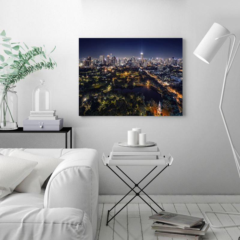 Americanflat Modern Wall Art Room Decor - Bangkok By Night by Manjik Pictures, 2 of 7