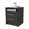 Kumasinova Wood Nightstand with Open Shelf,Night Stand with Drawers,Nightstand for Bedroom,Bedside Table with Hidden Storage,End Table for Bedroom - 4 of 4