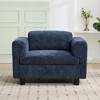 KTMBDW Mid Century Modern Accent Chair, Fabric Chairs for Living Room Upholstered Armchair with Arms for Bedroom, Apartment, Studio, Office - 2 of 4
