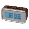 JENSEN AM/FM Dual Alarm Clock Radio with Digital Retro "Flip" Display - Brown (JCR-232) - image 2 of 4
