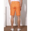 INSPIRE CHIC Men's Straight Fit Flat Front Plaid Printed Shorts - 3 of 4