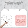 Big Dot of Happiness 10th Pink Rose Gold Birthday - Happy Birthday Giant Greeting Card - Big Shaped Jumborific Card - 16.5 x 22 inches - 3 of 4