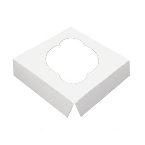 O'Creme White Cardboard Insert for Cupcake, 1 Cavity - Case Of 100 - 1 of 3