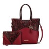 MKF Collection Iris Snake Embossed Women’s Tote Bag with matching Wristlet Pouch by Mia K - 2 of 4