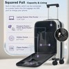 Lyngins 3-Piece Front Opening Luggage Set – 20" Carry on Luggage & 24" Expandable Suitcase with Matching Duffel Bag, USB Port, 360° Spinner Wheels - 3 of 4