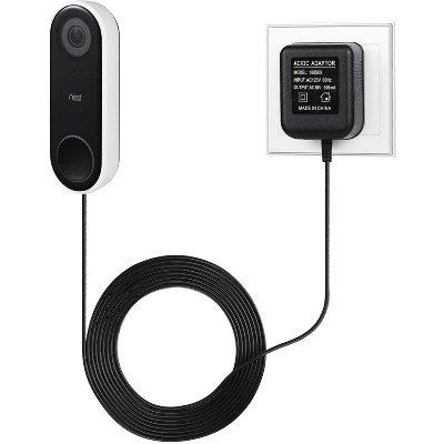 Wasserstein Power Supply Adapter Compatible with Google Nest Hello Video Doorbell, Eufy Doorbell, Arlo Doorbell