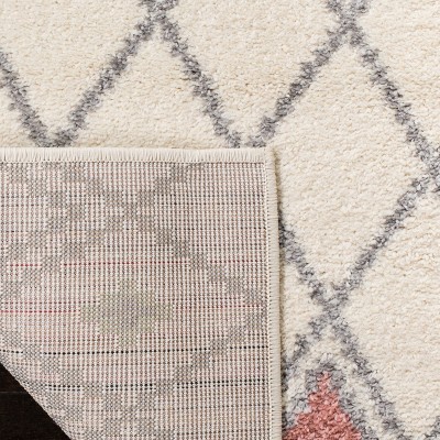 Ivory Multi 8' x 10' Synthetic Reversible Area Rug