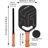Aukfa Carbon Fiber Pickleball Paddle – 14mm/16mm Polypropylene Honeycomb Core, UV Matte Finish, Hot Press Molded, Lightweight Pro Racket - 3 of 4