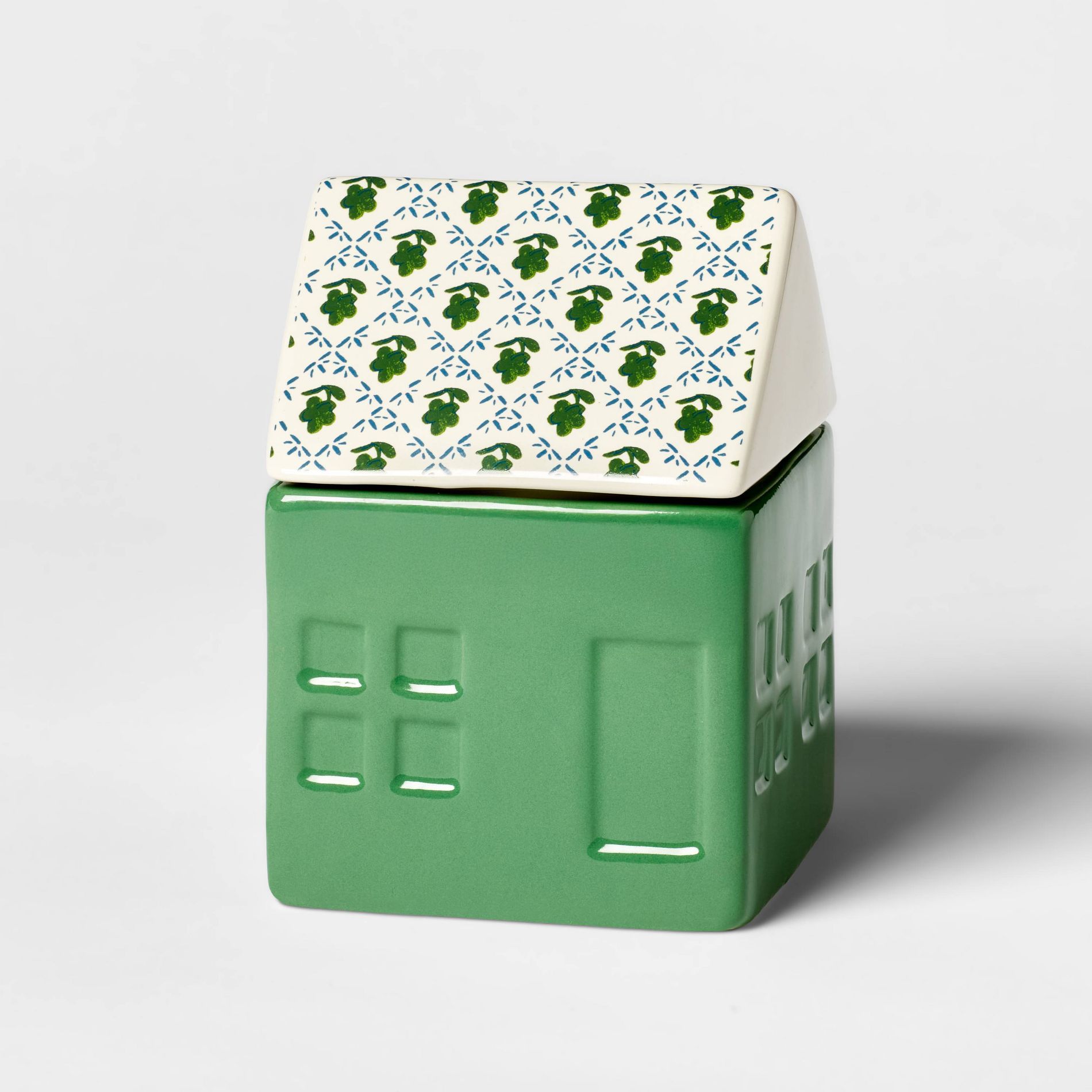 2 Wick Ceramic Lidded Forest Fir House Candle 14oz - Threshold™