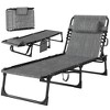 Outsunny Reclining Chaise Lounge Chair, Sun Lounger, Folding Camping Cot, Adjustable Backrest and Removable Pillow, for Patio, Garden - 4 of 4