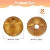 Unique Bargains Round Loose Rubber Beads Craft Smooth Ball Small Hole for DIY Crafts 50 Pcs - 3 of 4