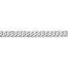 Black Bow Jewelry Men's 6.25mm, 14k White Gold, Flat Beveled Curb Chain Bracelet - 2 of 4