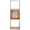 35.43" Piperton 3 Cube Organizer Natural: Storage Shelves, MDF Frame - Signature Design by Ashley - 3 of 4