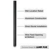 John Timberland Modern Outdoor Direct Burial Post Light Pole Black Cast Aluminum 84" for Post Garden Yard - 2 of 4