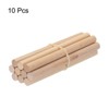 Unique Bargains Arts Crafts Garden Christmas Decoration Round Natural Wood Sticks 10 Pcs - 3 of 4