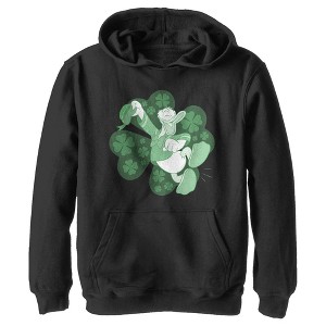 Boy's Mickey & Friends Donald Duck Clover Luck Dance Pull Over Hoodie - 1 of 4