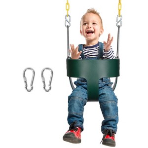 Toddler Bucket Baby Swing, High Back Swing Set, 330lb Capacity , Outdoor Indoor - 1 of 4