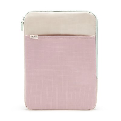 U Brands 13" x 9.25" Ripstop Tech Pouch Sand/Dusty Rose
