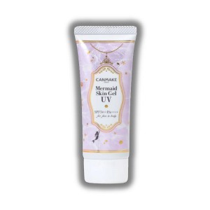 Canmake Mermaid Skin Gel (C08 Pure Purple) UV Sunscreen SPF 50+ PA | Use on face and body, providing an even tone-up effect - 1 of 3