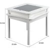 JOYMOR Kids Activity Table,Detachable 2 in 1 Block Table with Storage, Kids Building Block Table Suitable for Boys and Girls, Gray & White - 2 of 3