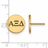 Black Bow Jewelry 14k Yellow Gold Plated Sterling Silver Alpha Xi Delta Greek Life Stud Earrings - 2 of 3