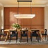 CityFurn 12-Light Modern Tiered Rectangle Chandelier With Glass Shades - 3 of 4