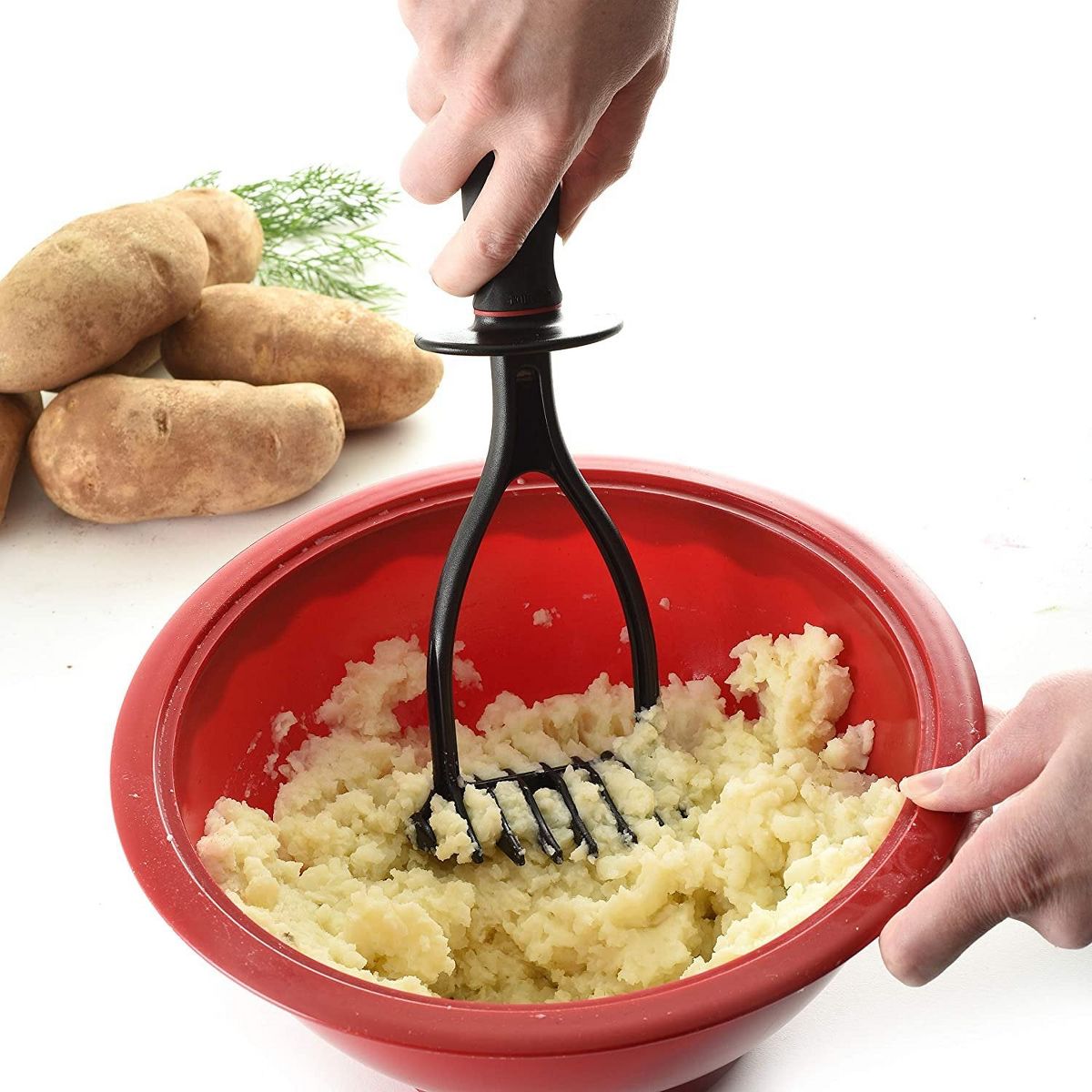 Norpro 11" Long Grip-EZ Handle Nylon Hand Potato Masher - thumbnail 4