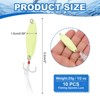 Unique Bargains Treble Hooks Metal Spinner Fishing Lures for Freshwater Saltwater Salmon 10 Pcs - 2 of 4