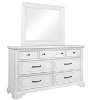Alpine Furniture Clara Dresser & Mirror, White Mist - 2 of 4