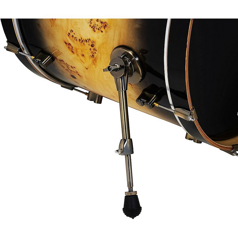 PDP by DW Limited-Edition Mapa Burl 4-Piece Shell Pack With Antique Bronze Hardware Black Burst, 3 of 7