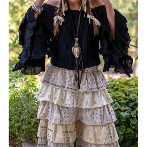 Women's Midnight Off Shoulder Top - Jaded Gypsy - 1 of 2