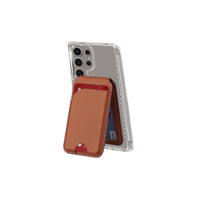 SaharaCase Venture Wallet Case for Galaxy S25 Ultra Shock Absorbing Clear/Desert Brown (CP00775)