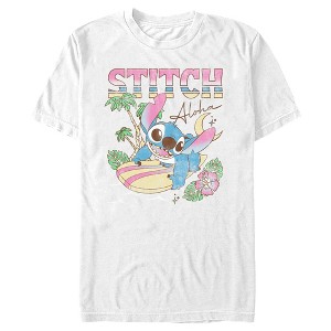 Men's Lilo & Stitch Surfing Stitch T-Shirt - 1 of 4