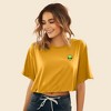 Dalix Alien Embroidered Cotton Relaxed Fit Flowy Short Sleeve Crewneck Tee Shirt Womens - 3 of 4