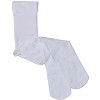 Memoi Girls "Heart To Heart" Flocked Opaque Fashion Tights - 3 of 4