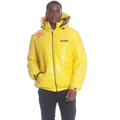 Puffer jacket best sale mens yellow