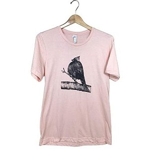 JCS Wildlife Cardinal Heather Peach Shirt - 1 of 3