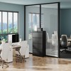 Lirago 4 Drawer Locking Lateral File Cabinet 52.3"HX35.4"WX15.7"D  Heavy Duty Black Metal Locker Dresser for Home Office with Full Extension Slides - 4 of 4